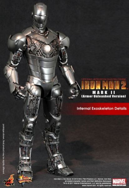 Iron Man 2 1/6 Scale Mark II Armor Unleashed Version